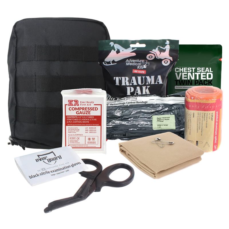MediTac Premium IFAK Kit - Feat. Trauma Pak, CAT Tourniquet, HyFin